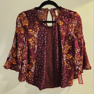 Floral tunic (NWT)